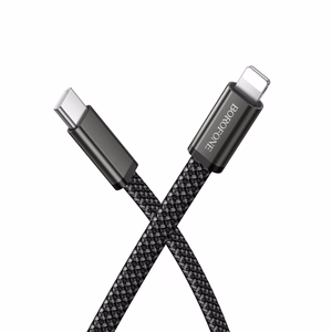 Borofone кабель BX124 Peace - Type C на Lighting - PD 30W 1 метр черный