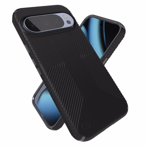 Speck Presidio2 Grip Magnet dėklas, skirtas Google Pixel 10 Pro XL, „Black / Slate Grey“ spalvos