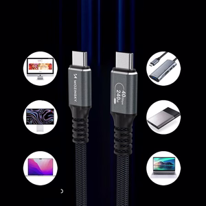 Wozinsky WPS-UY41S Кабель USB-C - USB-C 40Gb/s 240W 1m - чёрный