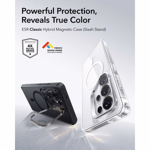 ESR Classic Hybrid Kickstand MagSafe Чехол для Samsung Galaxy S26 Ultra чёрный
