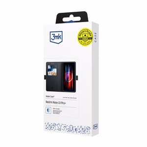 3mk Dėklas telefonui su atvartu Xiaomi Redmi Note 13 Pro+ - Juodas