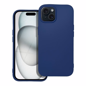 Soft чехол для iPhone 15 тёмно-синий