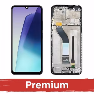 LCD ekranas skirtas Xiaomi Redmi 14C 4G / Poco C75 juodas su rėmeliu OEM