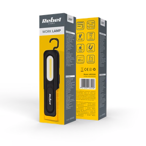 Rebel rechargeable workshop lamp, IP33