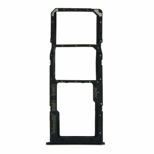 SIM kortelės laikiklis Samsung A715 A71 2020, prizminės intensyvios juodos spalvos, OEM