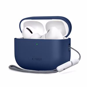 Tech-Protect silikoninis dėklas AirPods Pro 3 tamsiai mėlynas