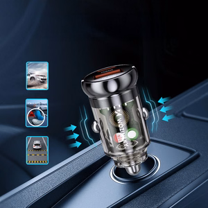 Įkroviklis automobilinis Wozinsky (WCGWCW) (1xUSB 1xUSB-C) 65W juodas