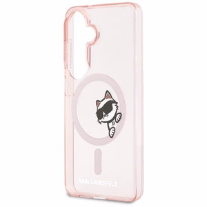 Karl Lagerfeld IML Peekaboo Choupette MagSafe Case for Samsung Galaxy S26 - Pink