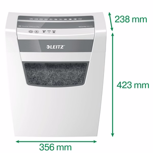 Leitz IQ Home Office P-4 dokumentų naikiklis Smulkinimas mažais gabalėliais 22 cm Balta