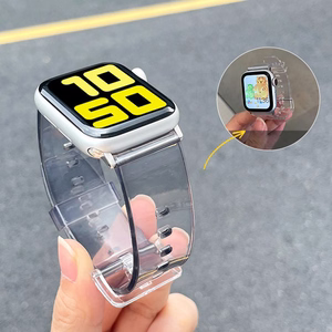 Silikoninis dirželis apyrankė apyrankė dirželis šviesa Apple Watch 42 / 44 mm - mėlynas