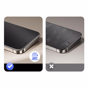 Tel Protect Full Glue 6D matinis grūdintas stiklas skirtas Samsung Galaxy S25 Ultra - juodas (su pirštų atpažinimo atrakinimu)