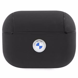BMW BMAP2SSLBK AirPods Pro 2 (2022/2023) чехол чёрный/чёрный натуральная кожа Silver Logo
