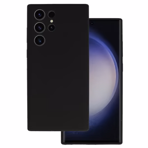 Silikoninis Lite dėklas Samsung Galaxy S22 Ultra juodas