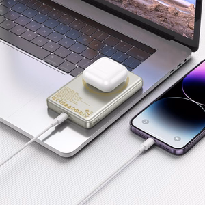 Išorinė baterija Power Bank Hoco Q26A PD20W MagSafe 10000mAh auksinė