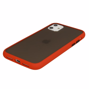 Vennus Color Button Bumper for Samsung Galaxy A20S Red