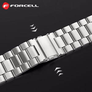 FORCELL F-DESIGN FA10 nerūdijančio plieno laikrodžio juosta Apple Watch 38 / 40 / 41 mm - sidabrinė