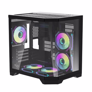 Darflash FT350 computer dėklas + 5 aRGB fans (juodas)