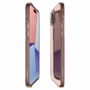 Spigen Crystal Flex dėklas telefonui iPhone 15 Plus - rožinis/skaidrus