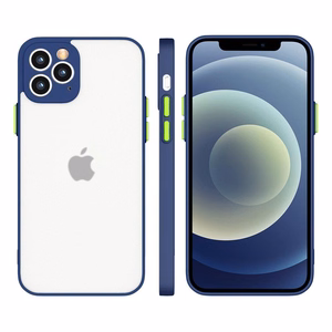 Milky dėklas silikoninis lankstus permatomas dėklas Xiaomi Redmi 9T tamsiai mėlynas
