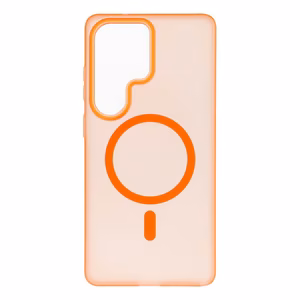 Чехол Go Orange для Samsung S26 Ultra с MagSafe оранжевый