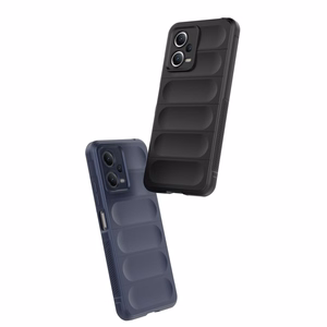 Magic Shield dėklas telefonui Xiaomi Redmi Note 12 5G / Poco X5 5G lankstus šarvuotas dėklas juoda