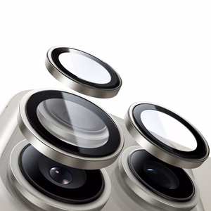 Закалённое стекло Tel Protect Titanium Lens 99% AR на камеру для Iphone 13 Pro/13 Pro Max прозрачное (линз 3 шт.)
