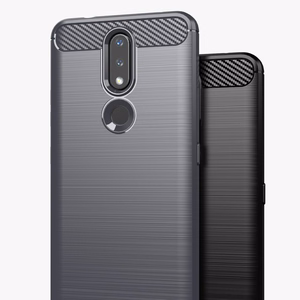 Anglies dėklas lankstus dangtelis TPU dėklas telefonui Nokia 2.4 juodas