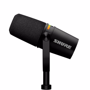 Shure MV7+-K - Paskaitų/vokalinis mikrofonas su XLR/USB-C jungtimi, juoda