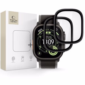 Tech-Protect grūdintas stiklas 2 vnt. Apple Watch Ultra 49mm juodas