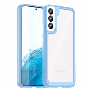 Outer Space Case для Samsung Galaxy S23 чехол с гибкой рамкой синий