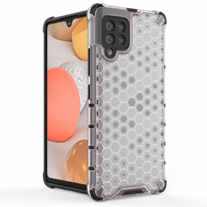 Honeycomb Case броневой чехол с TPU бампером для Samsung Galaxy A42 5G прозрачный
