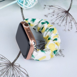 Audinė juosta Apple Watch 38 / 40 / 41 mm dirželis apyrankė guminė juosta - ananasas