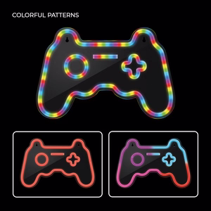 Neoninė LED RGB dekoracija GAMEPAD FLRNE04 + nuotolinio valdymo pultas Forever Light