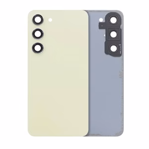 Back Cover Compatible With Samsung S911 S23 / Lime / (with camera lens) OEM