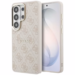 Guess чехол 4G Embossed Ring MagSafe Samsung Galaxy S26 Ultra розовый