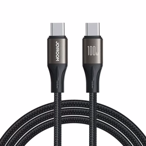 Joyroom Light-Speed Series S-A25 кабель USB-C USB-C 100W 1.2м - чёрный