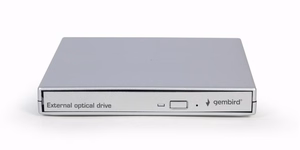 Gembird DVD-USB-021-SV Išorinis USB DVD įrenginys, sidabrinis