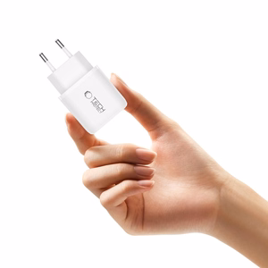 Tech-Protect NCA20 PD 20W QC3.0 USB-A / USB-C sieninis įkroviklis - baltas