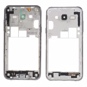 Samsung J500 J5 2015 middle housing grey (black) with buzzer and side buttons original (used Grade B)