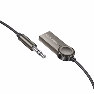 Borofone Audio Bluetooth imtuvas AUX BC56 ramiai pilkas