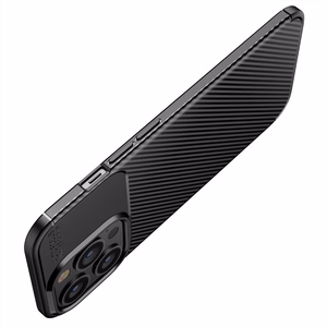 Чехол для iPhone 13 PRO Carbon Premium чёрный
