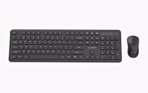 GEMBIRD KBS-WPS-01 belaidė klaviatūra ir pelė, ENG, juoda