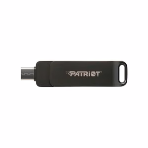 USB atmintinė PATRIOT Rage R550 32GB 100 MB/S USB A+C pasukama (PE32GR550DSAD) juoda