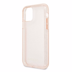 Guess GUHCN65PCGLPI iPhone 11 Pro Max pink/pink hard case Glitter