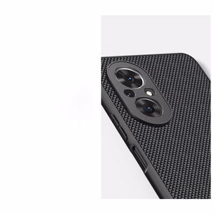 Nillkin Textured dėklas patvarus sustiprintas dėklas su gelio rėmu ir nailono nugarėle Honor 50 SE juodas