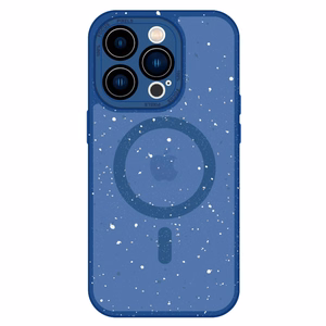 Tel Protect magnetinis Splash matinės tekstūros dėklas Iphone 15, tamsiai mėlynas