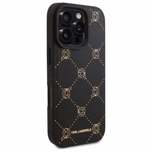Karl Lagerfeld Magnetinis Karl Head dėklas telefonui iPhone 16 Pro Max - juodas