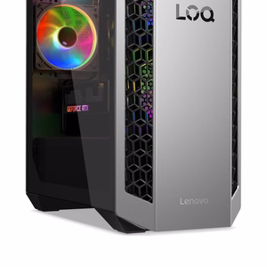Lenovo LOQ Tower 26ADR10 Ryzen 7 8745HX 32GB DDR5 5200 SSD1TB GeForce RTX 5060 8GB Win11 pilkas / juodas