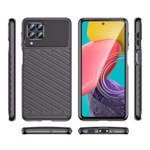 Thunder Case flexible armored cover for Samsung Galaxy M53 5G black