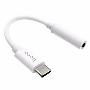 Adapter AUX USB C to Jack 3,5 mm Hoco LS30 white